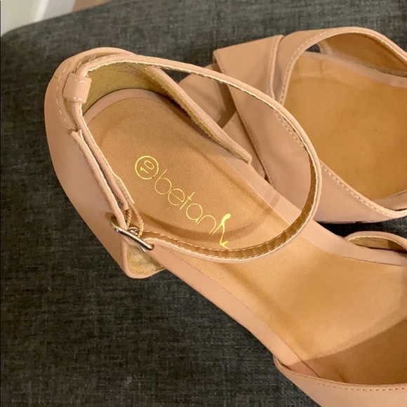 Breton tan wedge sandals - Picture 3 of 4